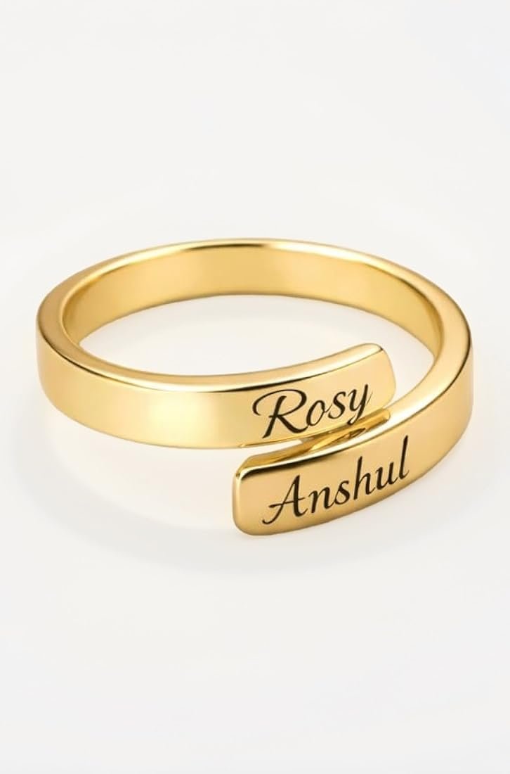 Couple Rings With Name - Image 2