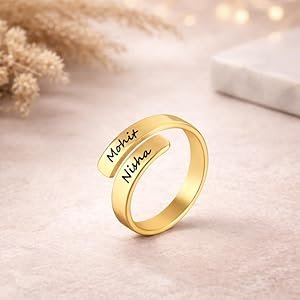 Couple Rings With Name - Image 3
