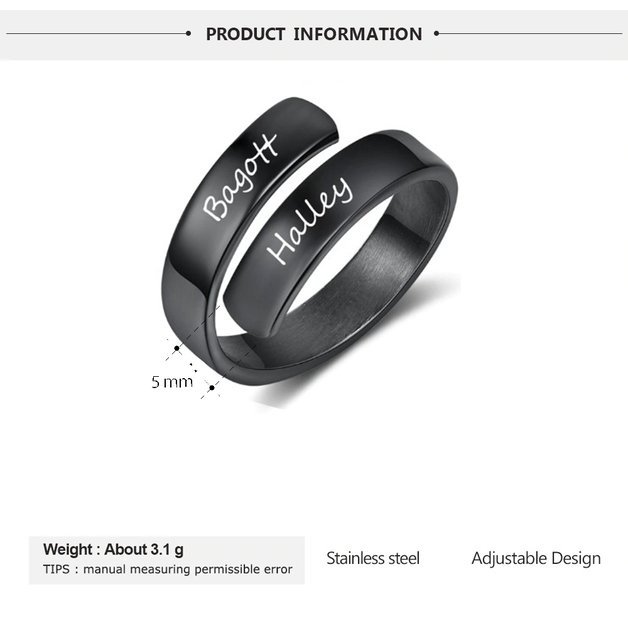 Couple Rings With Name - Image 6